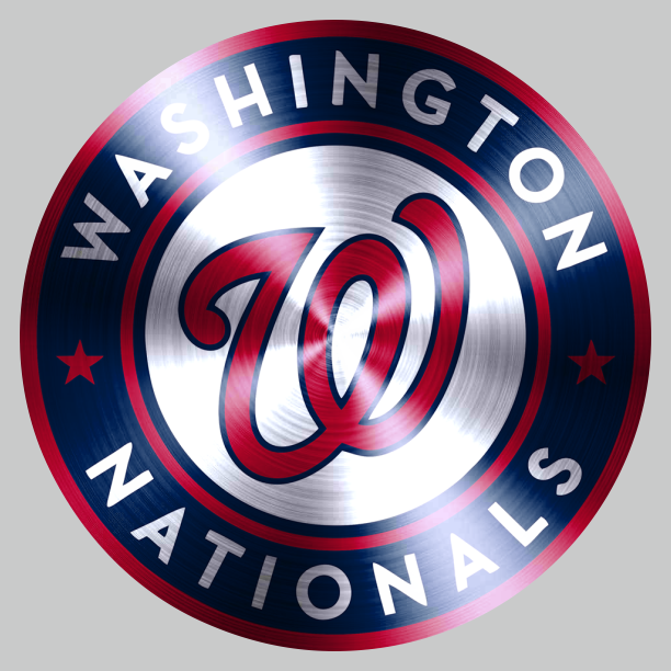 Washington Nationals Stainless steel logo vinyl decal